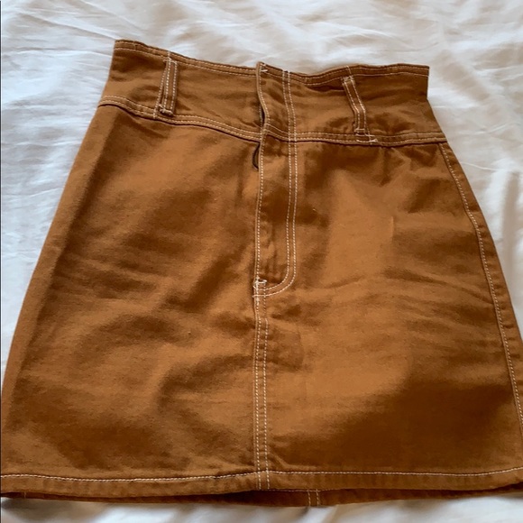 Forever 21 brown jean skirt (S) - Picture 2 of 4
